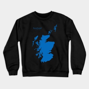 Scotland Map Crewneck Sweatshirt